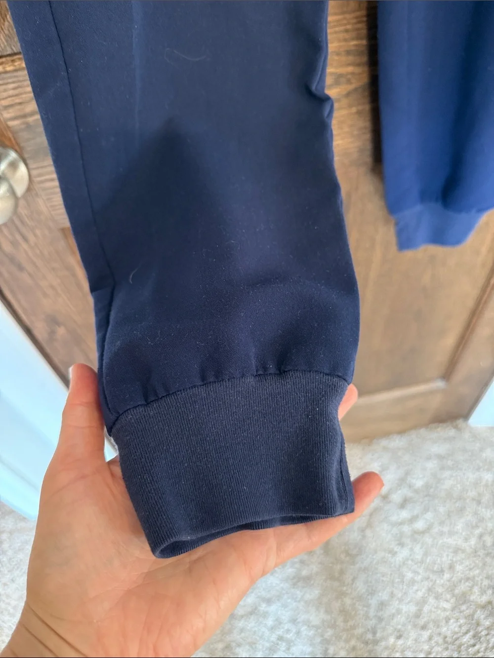 Figs Navy Jogger Scrub Pants with Drawstring Unisex Medium/Tall